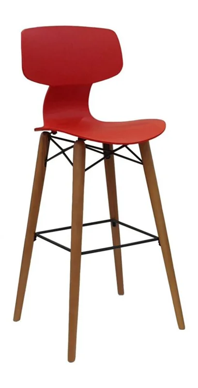صندلی کانتر مدل یوگو پایه چوبی N414B