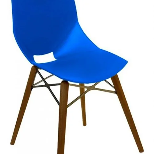 صندلی شل Shell پایه چوبی بدون تشک N831WR