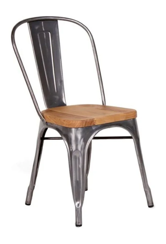 صندلی فلزی کف چوب مدل تولیکس N501W