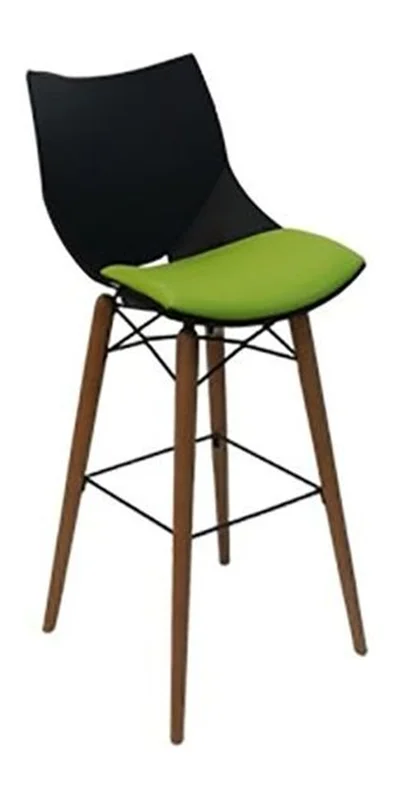 صندلی کانتر مدل شل پایه چوبی P832B